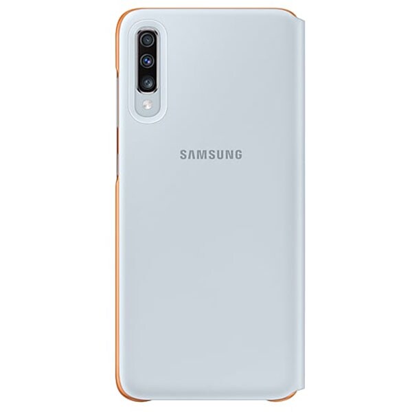 Husa Flip Walet pentru SAMSUNG Galaxy A70 EF-WA705PWEGWW, alb