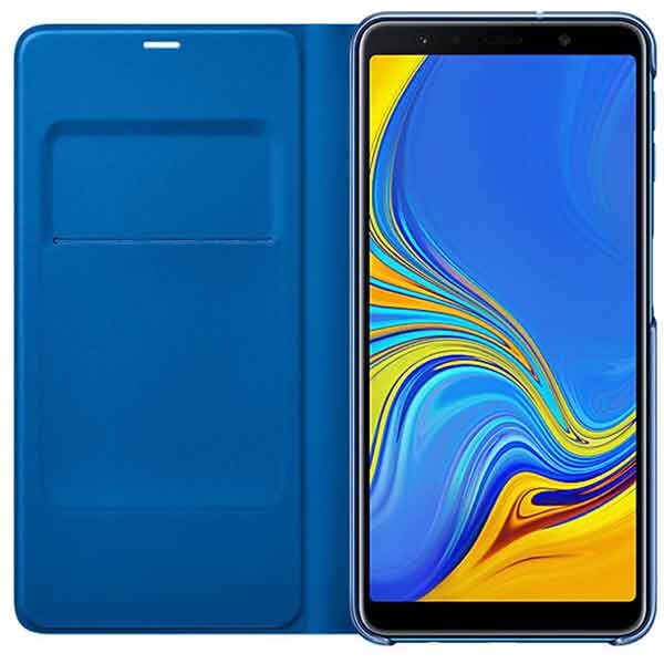 Husa Flip Wallet pentru SAMSUNG Galaxy A7, EF-WA750PLEGWW, albastru