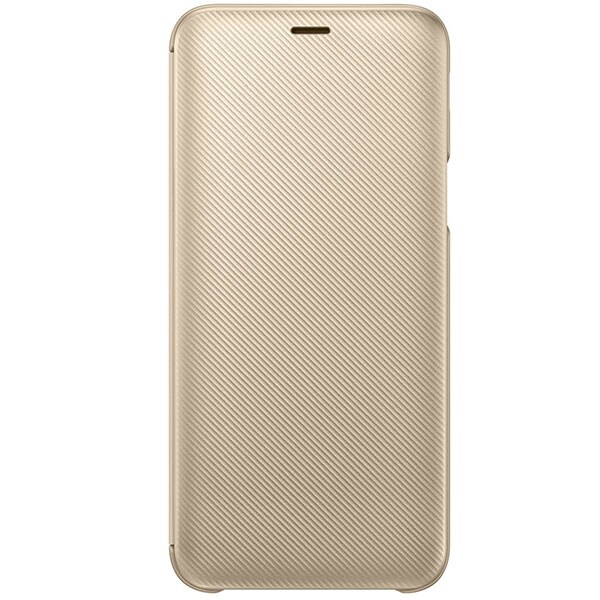 Husa Flip Walet pentru SAMSUNG Galaxy J6, EF-WJ600CFEGWW, Gold