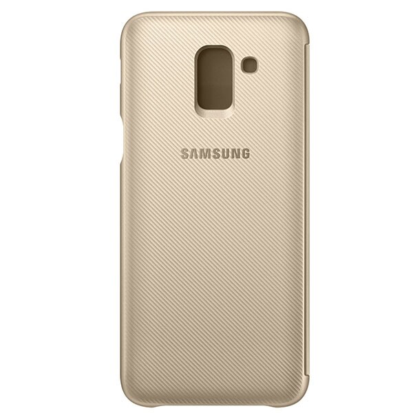 Husa Flip Walet pentru SAMSUNG Galaxy J6, EF-WJ600CFEGWW, Gold