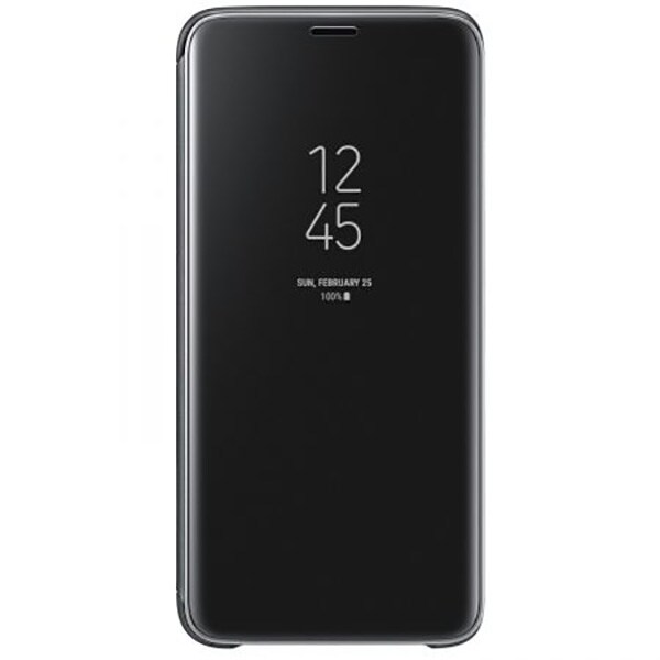 Husa Clear View Standing pentru SAMSUNG Galaxy S9, EF-ZG960CBEGWW, Black