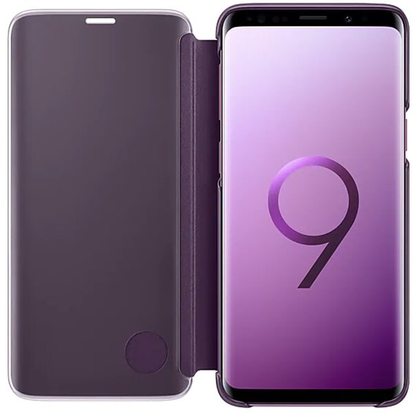 Husa Clear View Standing pentru SAMSUNG Galaxy S9, EF-ZG960CVEGWW, Purple