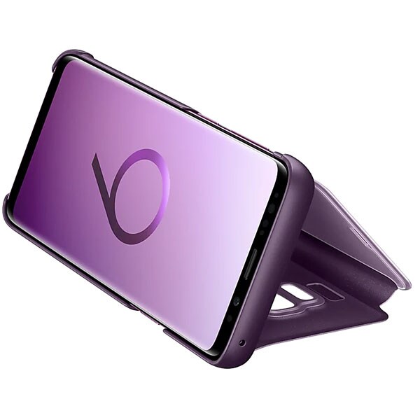 Husa Clear View Standing pentru SAMSUNG Galaxy S9, EF-ZG960CVEGWW, Purple