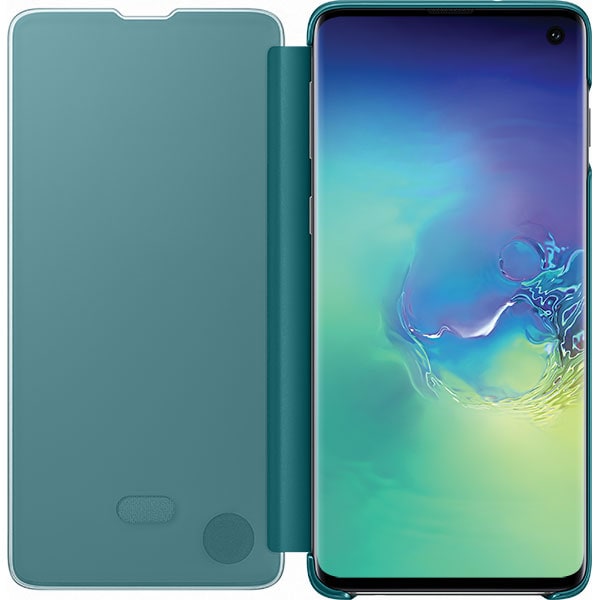 Husa Clear View pentru SAMSUNG Galaxy S10 EF-ZG973CGEGWW, green