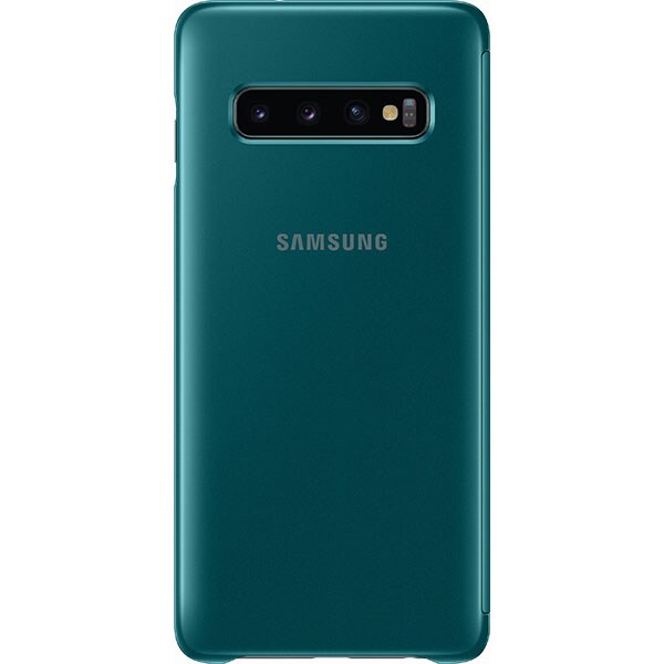 Husa Clear View pentru SAMSUNG Galaxy S10 EF-ZG973CGEGWW, green