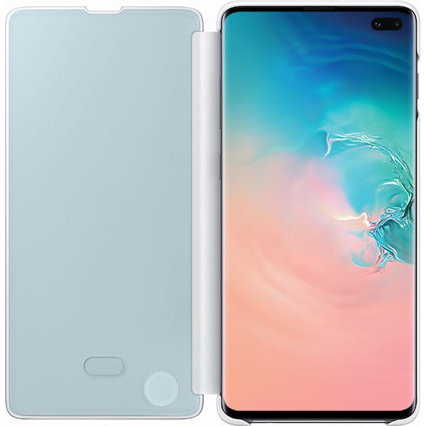 Husa Clear View pentru SAMSUNG Galaxy S10 Plus EF-ZG975CWEGWW, white