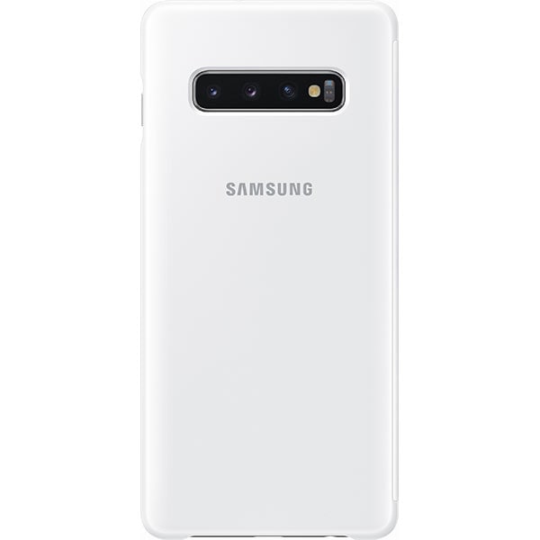 Husa Clear View pentru SAMSUNG Galaxy S10 Plus EF-ZG975CWEGWW, white
