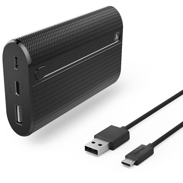 Baterie externa HAMA 178982, 7800mAh, 1xType C, 1xUSB, black