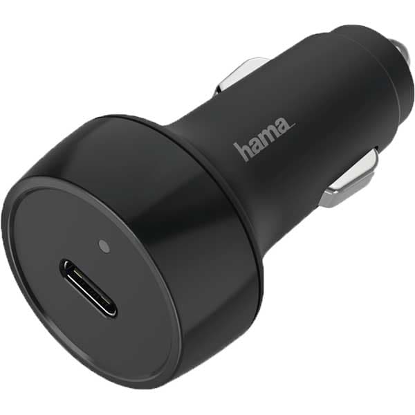 Incarcator auto HAMA 183285, 18W, 1xUSB-C, Power Delivery (PD), negru