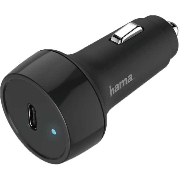 Incarcator auto HAMA 183285, 18W, 1xUSB-C, Power Delivery (PD), negru