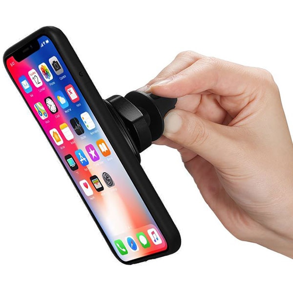 Suport auto universal PROMATE AirGrip-2, magnetic, ventilatie, albastru