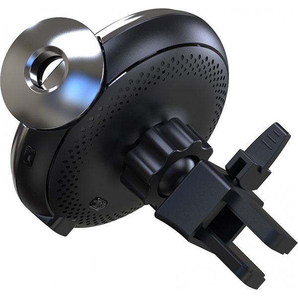 Suport auto cu incarcare wireless MYRIA MY9308, parbriz, Qi, negru