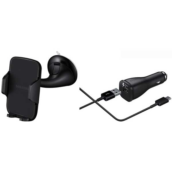 Suport auto universal SAMSUNG V200LN915M, incarcator auto+Cablu microUSB, parbriz/bord, negru