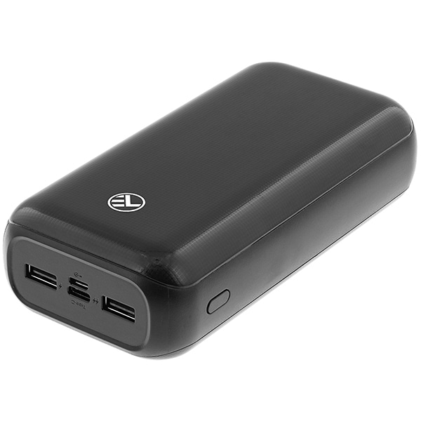 Baterie externa TELLUR TLL158221, 30000mAH, 1xType C, 2xUSB, negru