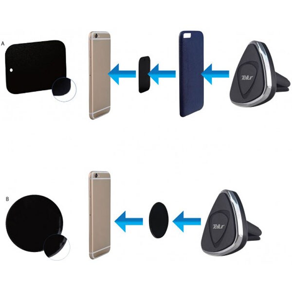 Suport auto universal TELLUR TLL171031, magnetic, ventilatie, negru