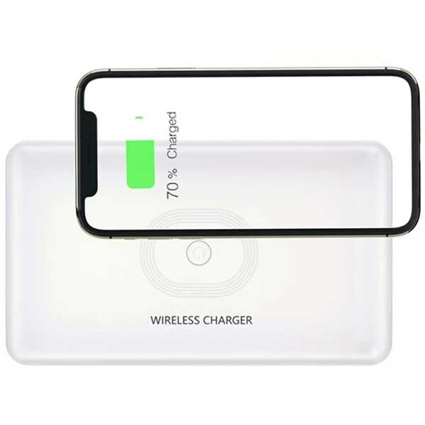 Cutie cu lampa bactericida virucida UV STAR + Incarcator wireless telefon 15W, alb