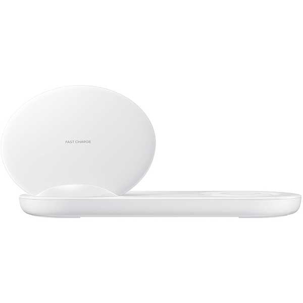 Incarcator wireless SAMSUNG Wireless Charger Duo EP-N6100TWEGWW, universal, QI, USB-C, alb