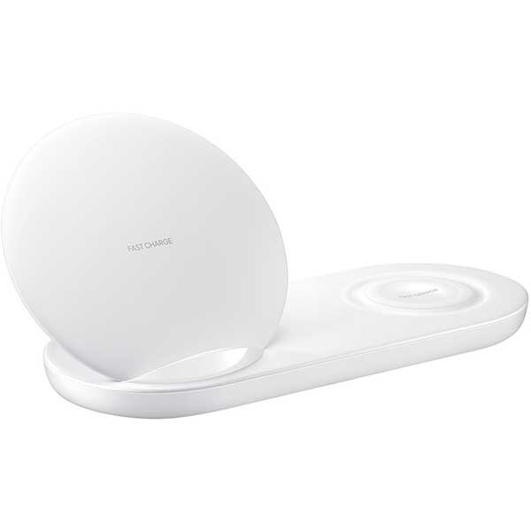 Incarcator wireless SAMSUNG Wireless Charger Duo EP-N6100TWEGWW, universal, QI, USB-C, alb