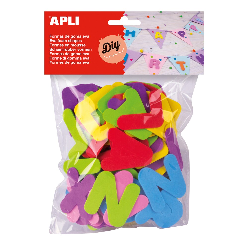 Set creativ APLI Litere, 104 bucati, diverse culori