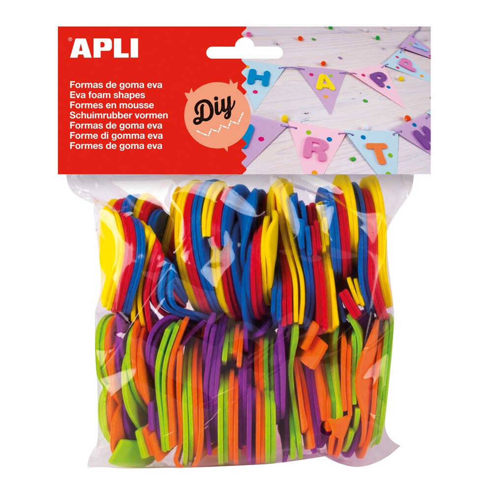 Set creativ APLI Numere, 120 bucati, diverse culori