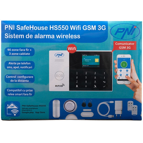 Kit sistem de alarma wireless PNI HS550 