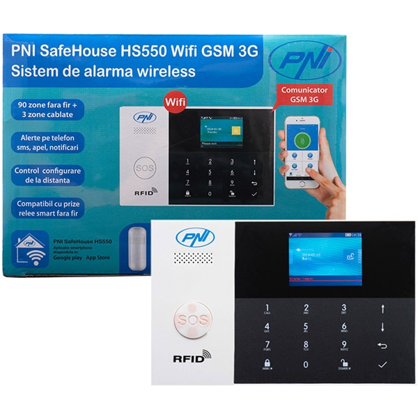 Kit sistem de alarma wireless PNI HS550 