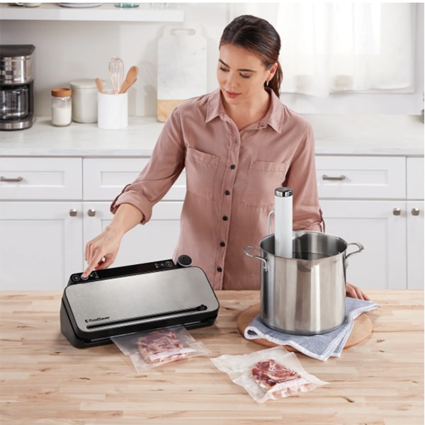 Aparat de vidat FOODSAVER VS3190X-01, 100W, argintiu-negru