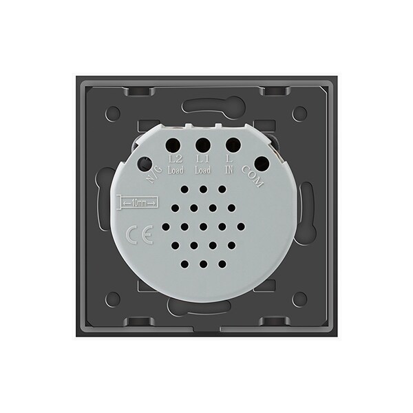 Intrerupator touch simplu temporizator LIVOLO VL-C701T-15, incastrat, 5A, gri