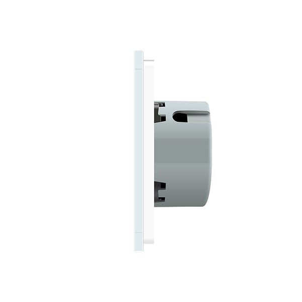 Intrerupator touch dublu contact uscat impuls revenire LIVOLO VL-C702IH-11, incastrat, 5A, alb