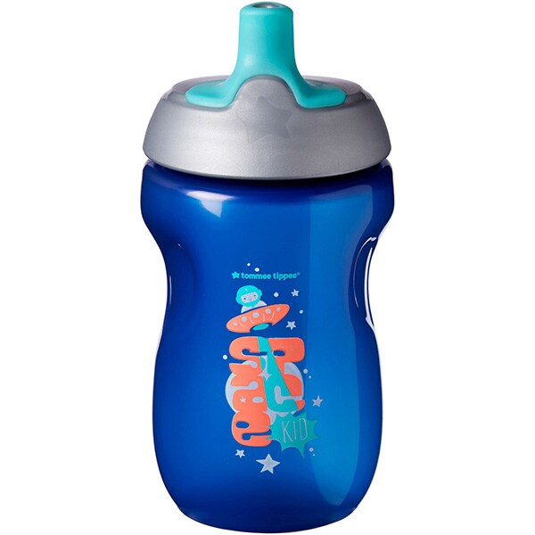 Cana TOMMEE TIPPEE ONL Sports TT0240, 12 luni+, 300 ml, albastru-gri