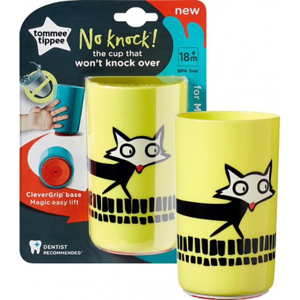 Cana TOMMEE TIPPEE ONL No Knock TT0243, 12 luni+, 300 ml, galben-negru