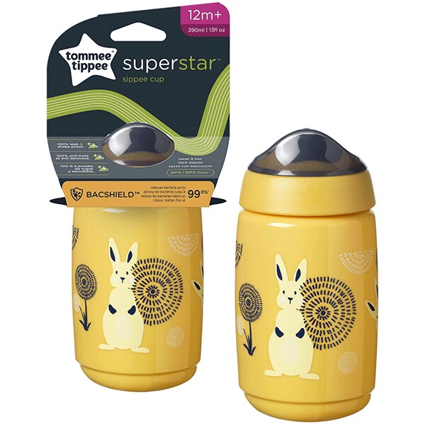 Cana TOMMEE TIPPEE Sippee TT0374, 12 luni+, 390 ml, galben