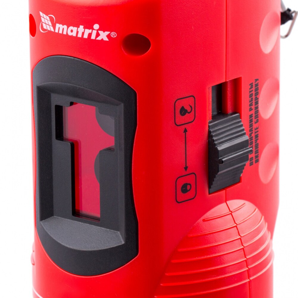 Nivela cu laser MTX 350339, raza 10 m, negru-rosu