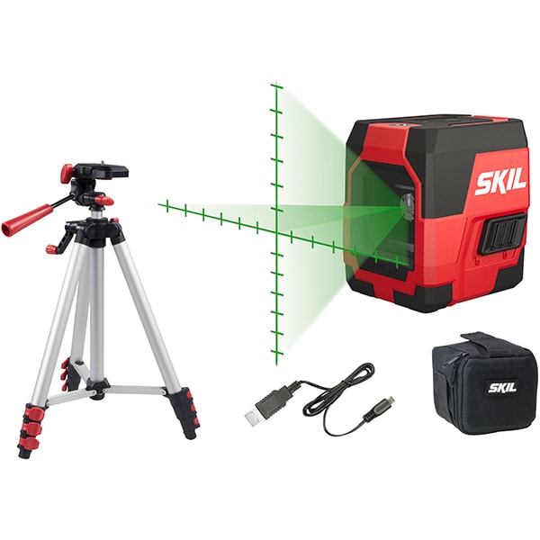 Nivela cu laser in cruce SKIL 1911, raza 20m