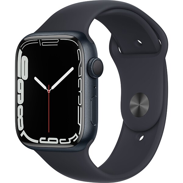 APPLE Watch Series 7, GPS, 41mm Midnight Aluminium Case, Midnight Sport Band
