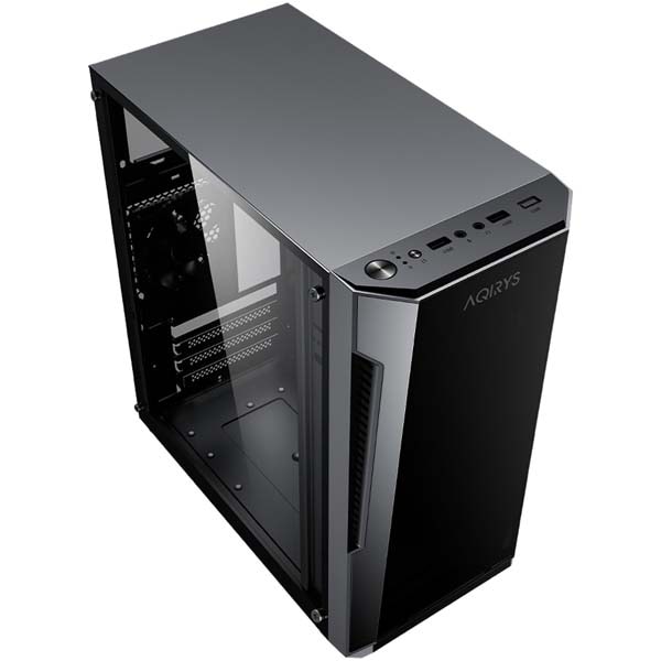Carcasa PC AQIRYS Bellatrix, USB 3.0, fara sursa, negru