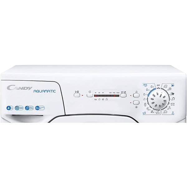 Masina de spalat rufe frontala slim slim CANDY Aqua104LE/2-S, 4 kg, 1000rpm, Clasa F, alb