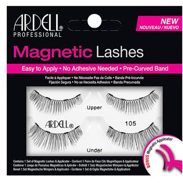 Set gene false magnetice ARDELL, 105 Black, negru, 2 perechi