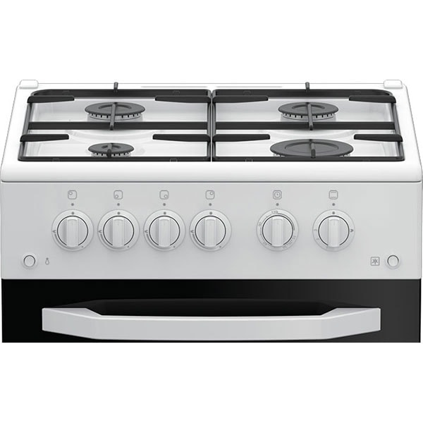 Aragaz ARCTIC AGM5511DTTL, 4 arzatoare, Gaz, L 50 cm, Grill, alb