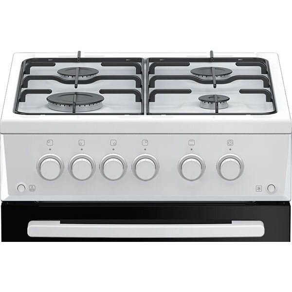 Aragaz ARCTIC AGM5611DTTL, 4 arzatoare, Gaz, L 50 cm, Grill, Rotisor, alb