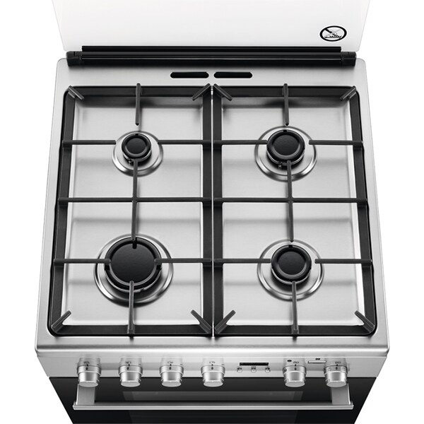 Aragaz ELECTROLUX EKK64982OX, 4 arzatoare, Mixt, L 60 cm, Grill, inox