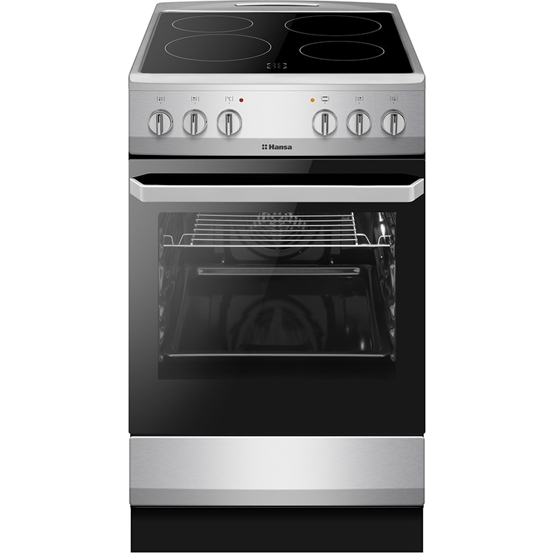 Aragaz HANSA FCCX580009, 4 arzatoare, Electric, L 50 cm, inox