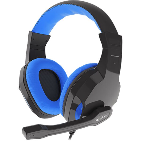 Casti Gaming NATEC Genesis Argon 100, stereo, 3.5mm, negru-albastru