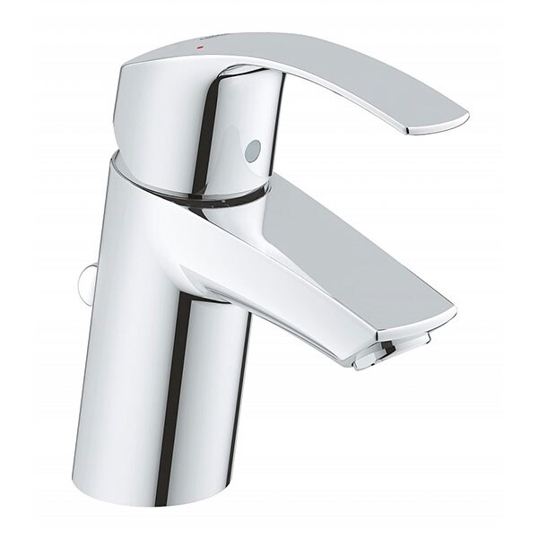 Set baterie cada si dus GROHE Eurosmart 123582, metal, argintiu