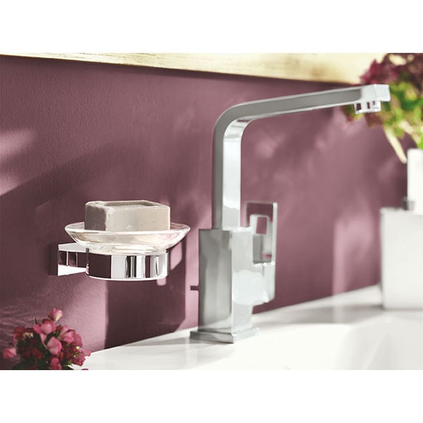 Baterie lavoar GROHE Eurocube 23135000, marimea L, metal, argintiu