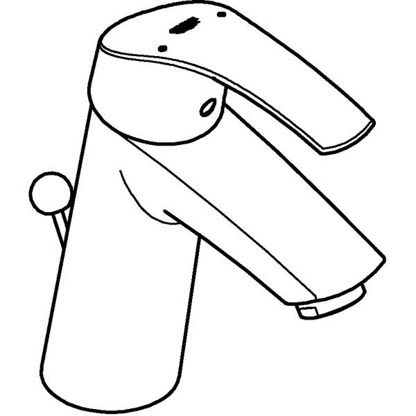 Baterie lavoar GROHE EuroSmart 23322001, marimea M, metal, crom