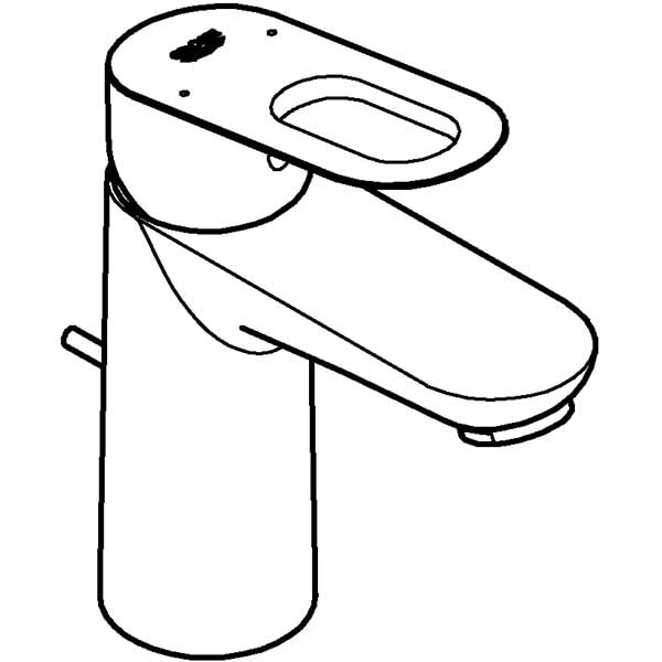 Baterie lavoar GROHE BauLoop 23335000, marimea S, metal, crom