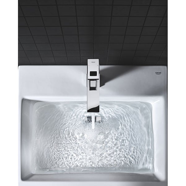 Baterie lavoar GROHE Eurocube 23445000, marimea M, metal, argintiu