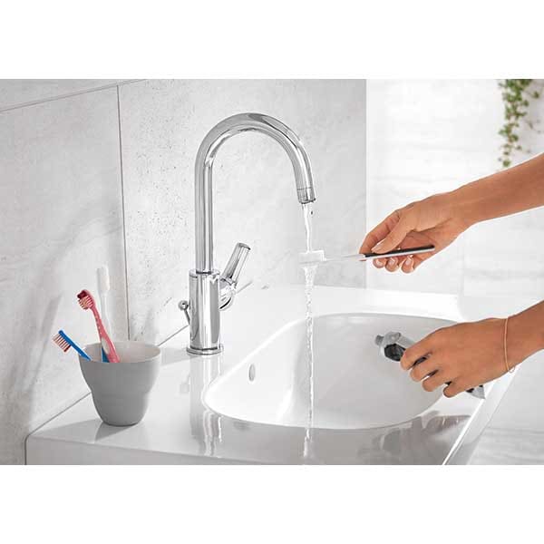 Baterie lavoar GROHE EuroSmart 23537002, marimea L, metal, crom