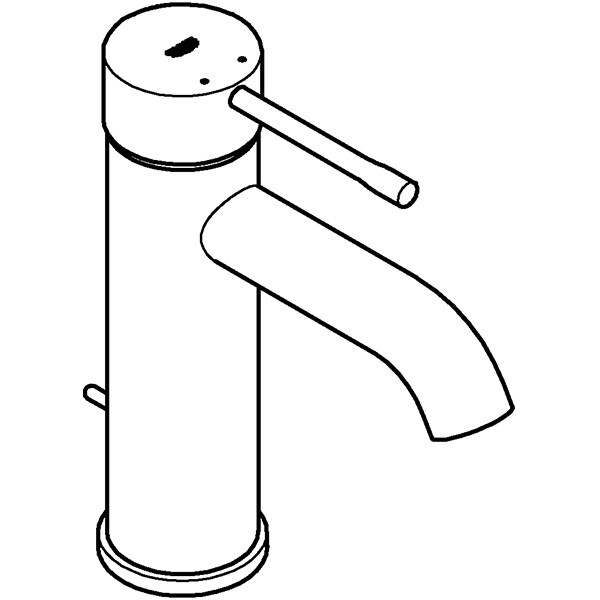 Baterie lavoar GROHE Essence 23589BE1, marimea S, alama, nichel